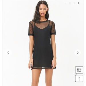 Mesh Dress with lining